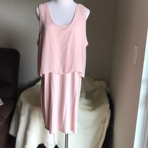 Blush tiered dress 👗